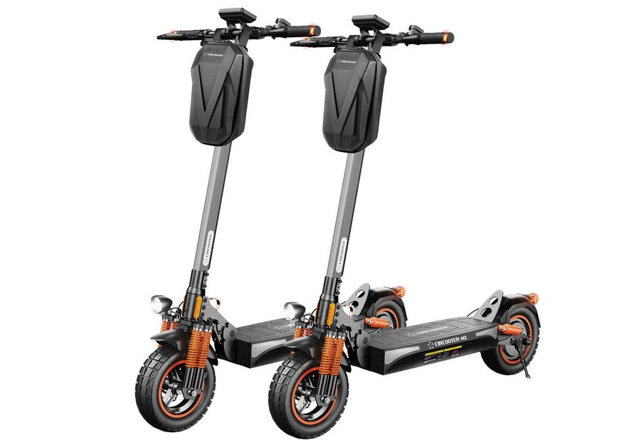 iscooter E-Scooter 2 Stück 10 Zoll Elektroroller mit Straßenzulassung passt ins Gelände, 500,00 W, 20,00 km/h, doppelten Stoßdämpfungssystem, Batterie 12,5 Ah 60–70 km Reichweite