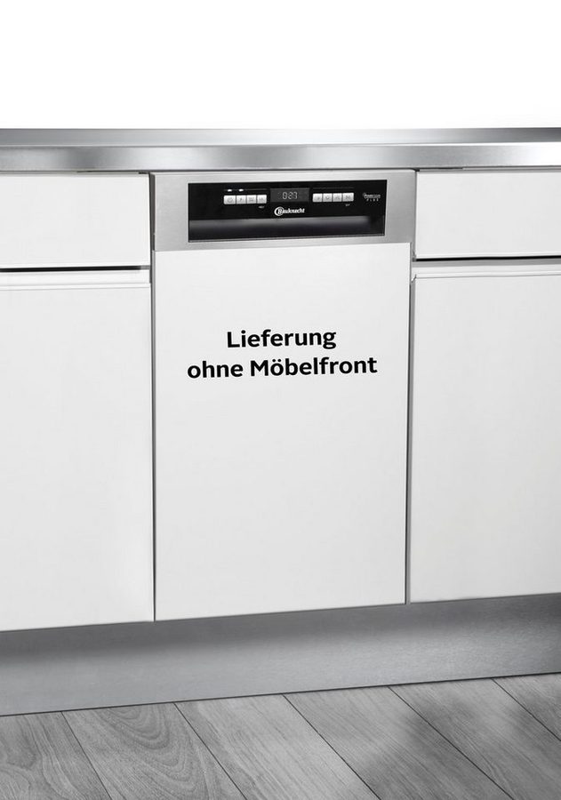 BAUKNECHT teilintegrierbarer Geschirrspüler BSBO 3O21 PF X (2), 10 Maßgedecke, PowerClean Hochdruckdüsen – reinigt hartnäckigste Verschmutzungen