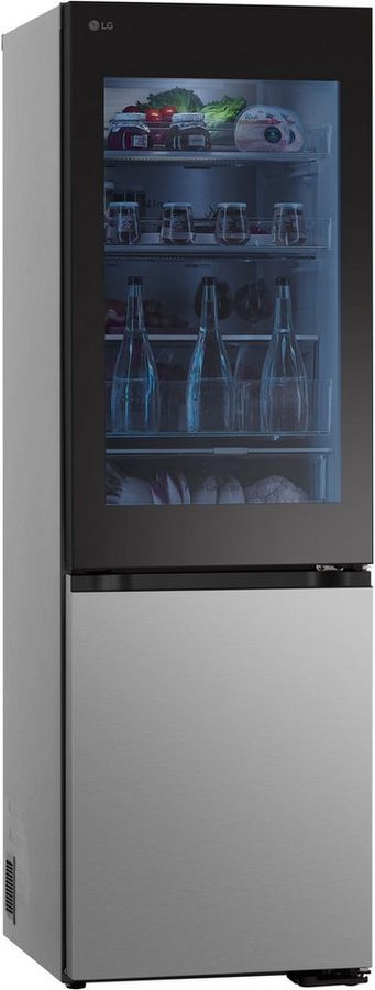 LG Kühl-/Gefrierkombination InstaView® GBG5160CPY, 186 cm hoch, 59,5 cm breit