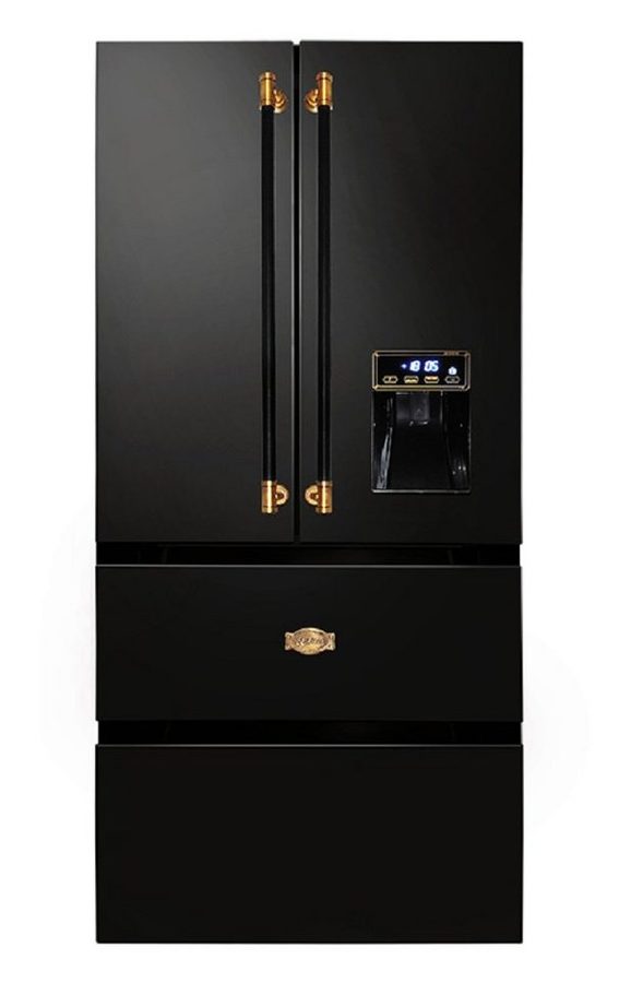 Kaiser Küchengeräte Side-by-Side Retro Kühlschrank, 183 cm hoch, 83.6 cm breit, No Frost 506 L KS 80425 Em N, 83 cm breit, 183 cm hoch, 83.6 cm breit, Retro Kühlschrank, No Frost 506 L