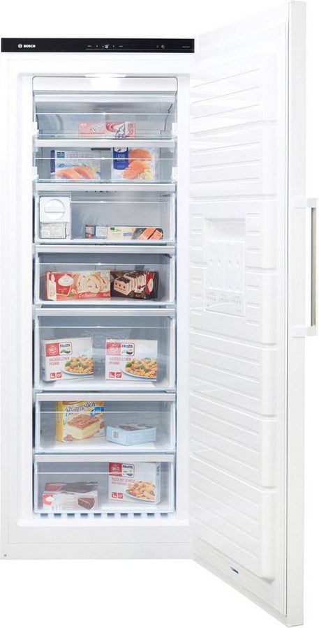BOSCH Gefrierschrank NoFrost Serie 6 GSN54AWCV, 176 cm hoch, 70 cm breit, No Frost und hohe Flexibilität dank variabler Schubladen