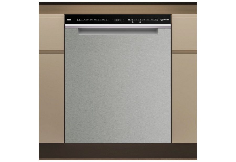 BAUKNECHT Unterbaugeschirrspüler B7U HS51 X, 15 Maßgedecke, MaxiSpace – bietet Platz für große Pizzateller mit 32 cm Durchmesser