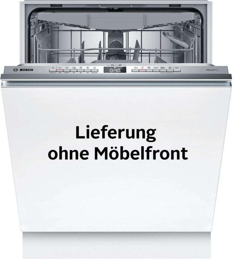 BOSCH vollintegrierbarer Geschirrspüler Serie 4 SMV4EVX09E, 14 Maßgedecke, Flexible Vario-Körbe mit VarioSchublade & praktisches Info Light