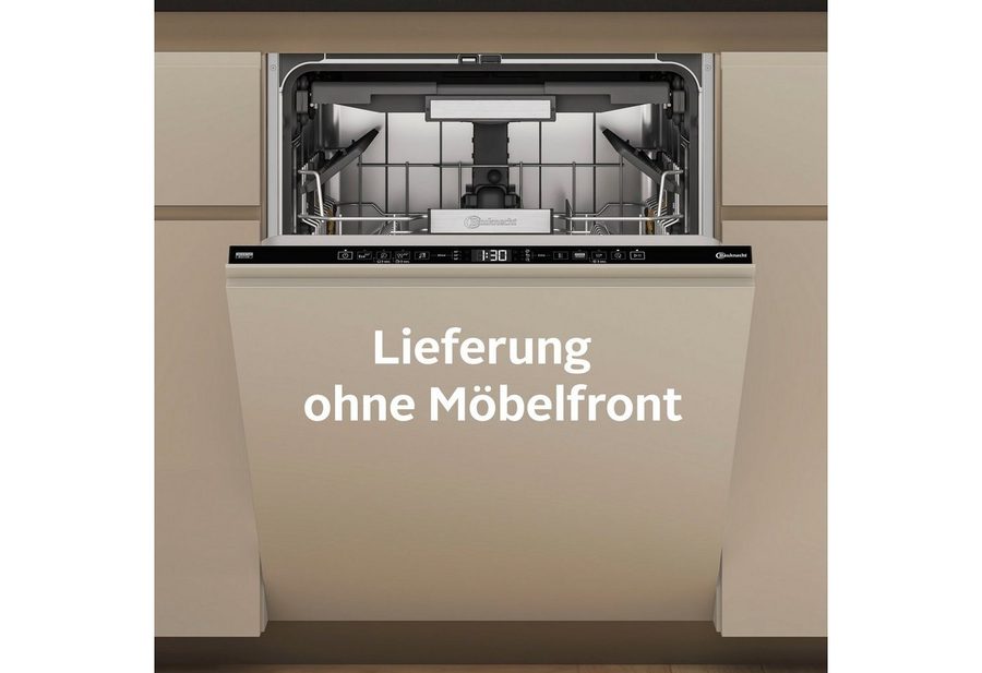 BAUKNECHT vollintegrierbarer Geschirrspüler B7I HT58 TC, 15 Maßgedecke, Flüsterleise – mit Geräuschwerten von bis zu 38 dB besonders leise