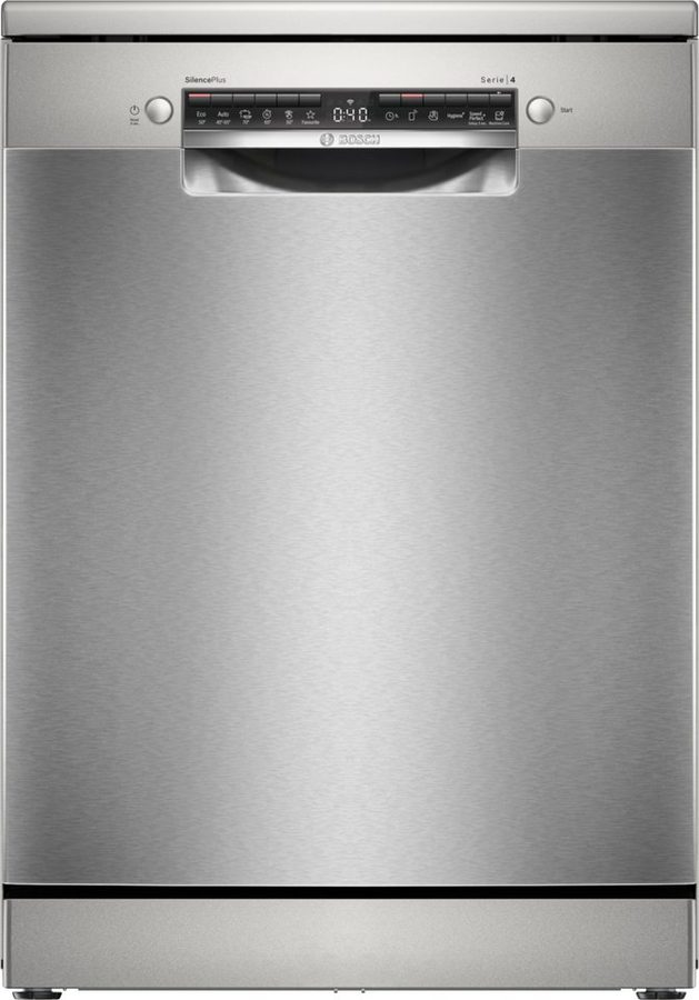 BOSCH Standgeschirrspüler Serie 4 SMS4EVI09E, 14 Maßgedecke, Autom. Türöffnung gegen Kondenswasser, VarioFlex-Körbe & Schublade