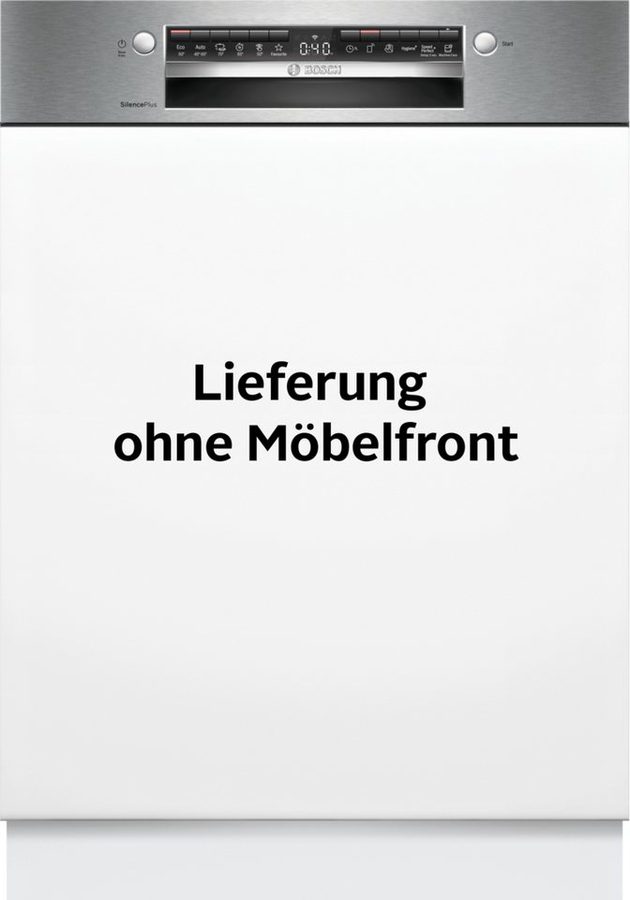BOSCH teilintegrierbarer Geschirrspüler Serie 4 SMI4EVS09E, 14 Maßgedecke, Autom. Türöffnung gegen Kondenswasser, VarioFlex-Körbe & Schublade