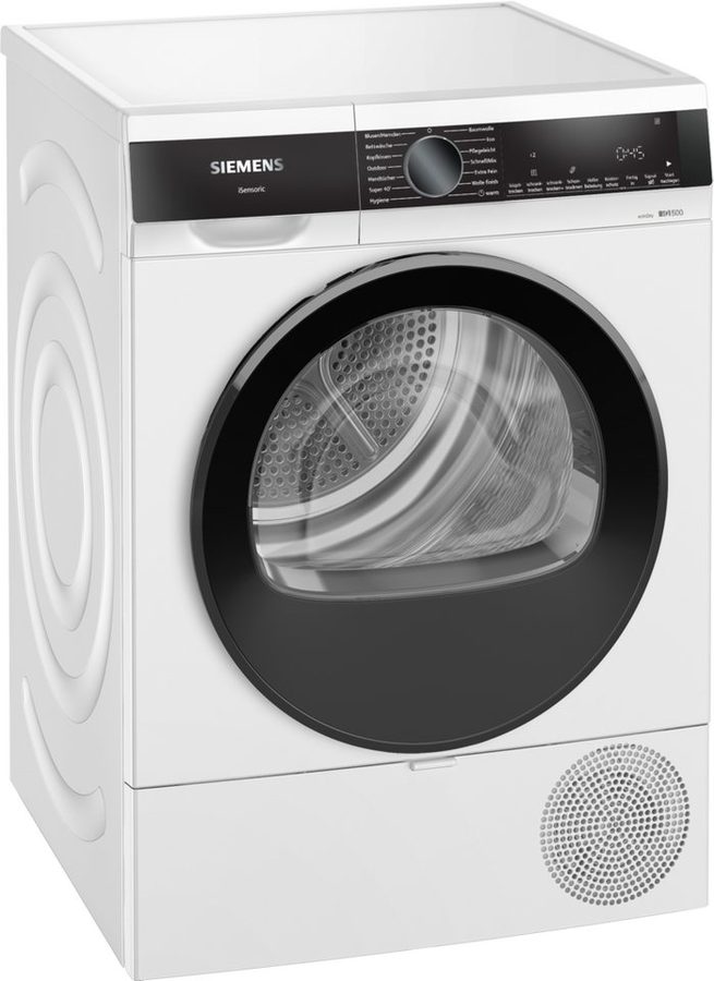 SIEMENS Wärmepumpentrockner 4 Jahre Garantie iQ500 WQ33G2D01, Einfache Reinigung dank easyClean-Filter, Outdoor-Programm