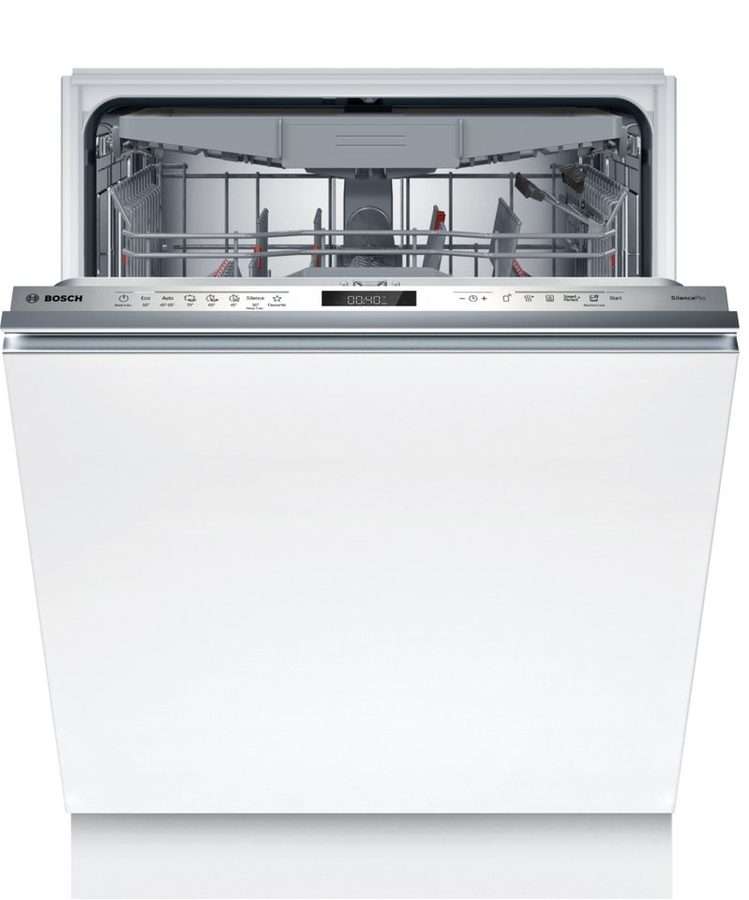 BOSCH vollintegrierbarer Geschirrspüler Serie 6 SBD6ECX18E, 14 Maßgedecke, Optimiertes Trocknen durch automatische Türöffnung und extrem leise