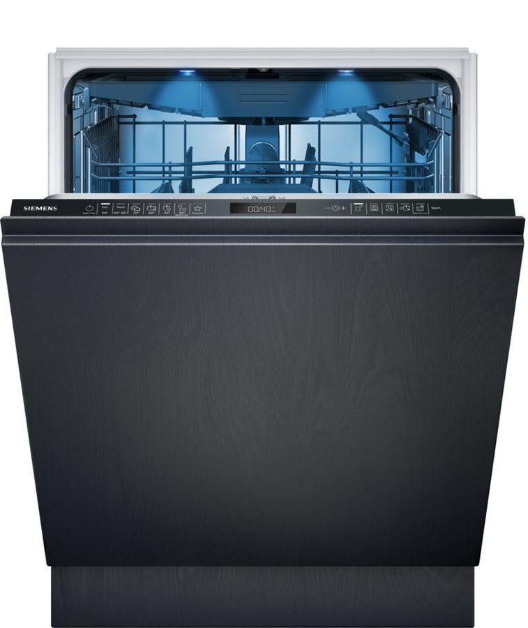 SIEMENS vollintegrierbarer Geschirrspüler iQ500 SN65EX16CE, 14 Maßgedecke, Energiesparlösungen mit smartStart und hohe Flexibilität beim Beladen