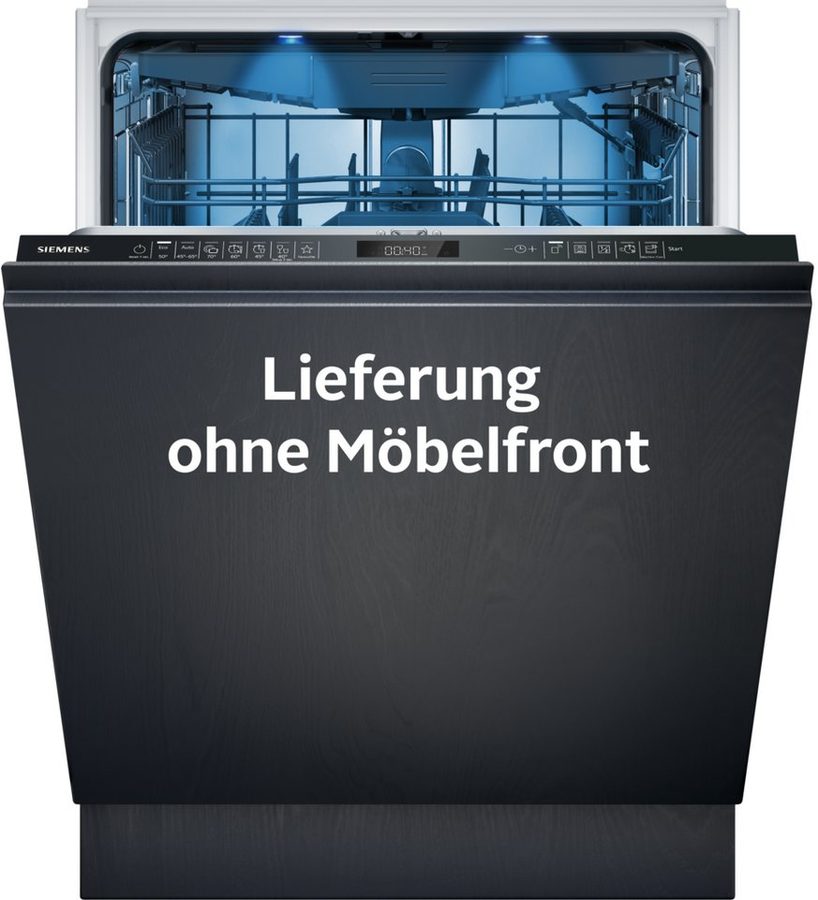 SIEMENS vollintegrierbarer Geschirrspüler iQ500 SN95EX16CE, 14 Maßgedecke, VarioScharnier und glassZone für empfindliche Gläser