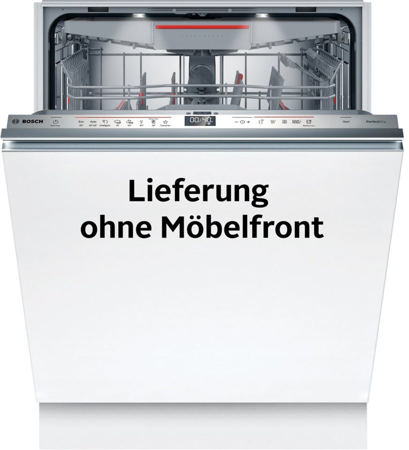 BOSCH vollintegrierbarer Geschirrspüler XXL, Serie 6 SBV6ZCX16E, 14 Maßgedecke, Hervorragendes Perfect Dry & flexible, leicht laufende Max Flex Körbe