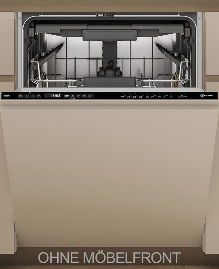 BAUKNECHT vollintegrierbarer Geschirrspüler BK7IPA15BM6L0, 15 Maßgedecke, Besteckschublade, PowerClean Pro, Maxi Space
