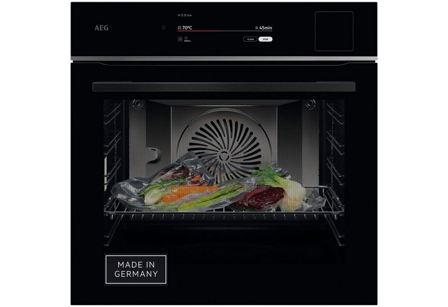 AEG Backofen 9000 TP9SB82WAB, Steam Clean, Sous‑Vide & Auto‑Dampf für zarte, saftige Gerichte, Made in Germany