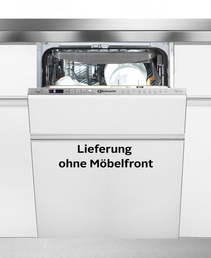 BAUKNECHT vollintegrierbarer Geschirrspüler BK6IB10BS7LAO, 10 Maßgedecke, PowerClean Hochdruckdüsen – reinigt hartnäckigste Verschmutzungen
