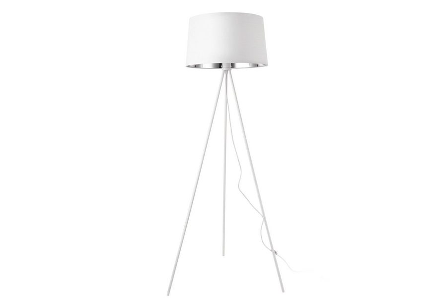 lux.pro Stehlampe, ohne Leuchtmittel, »Manchester« Stehleuchte Design Lampe Metall weiß von lux.pro
