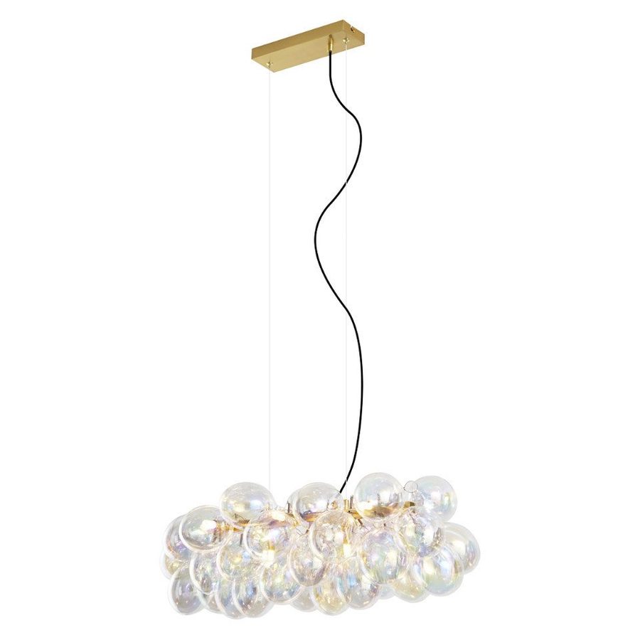Qazqa Pendelleuchte Uvas, ohne Leuchtmittel, Warmweiß, QAZQA Hängeleuchte, g9, Bunt, Stahl, Design von QAZQA