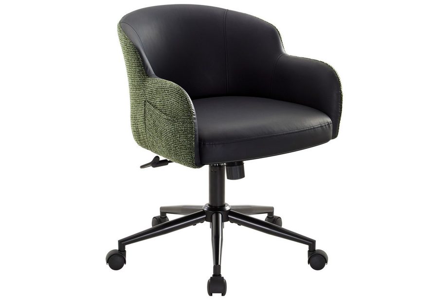 IWMH Bürostuhl Schreibtischstuhl mit Armlehnen, Höhenverstellbar Drehstuhl, Stuhl für Schminktisch, Homeoffice von IWMH