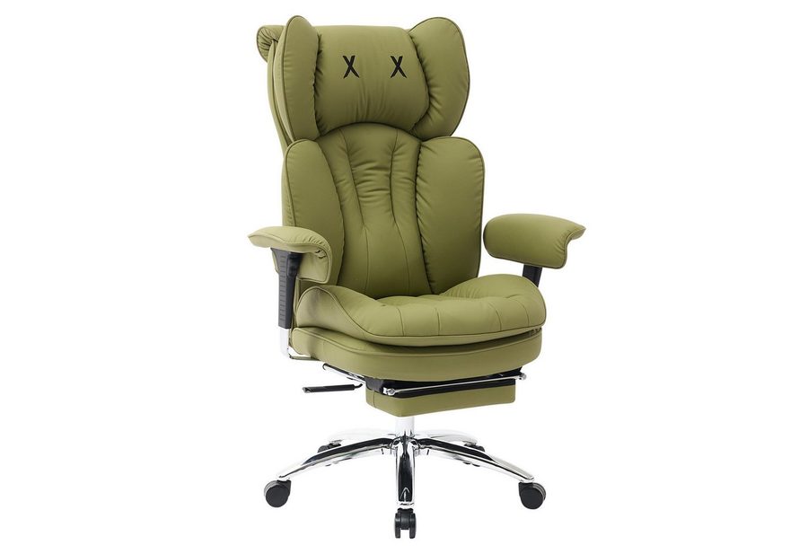 EFOMAO Bürostuhl Schreibtischstuhl, Gaming-Stuhl, Chefsessel mit Fußstütze, ergonomisch (1 St), mit 90°-135° Liegefunktion, höhenverstellbare Armlehnen von EFOMAO