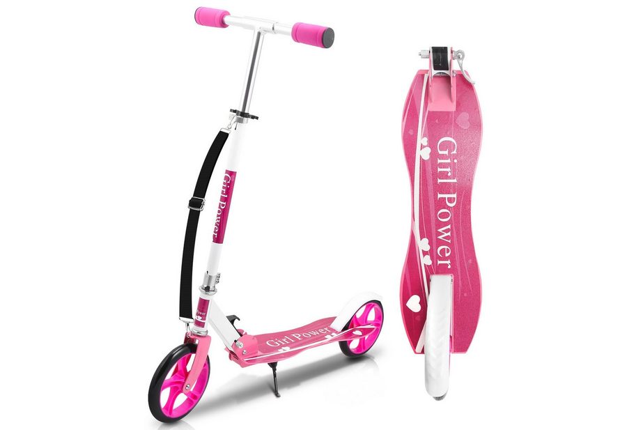Clanmacy Scooter Kinderoller Scooter Faltbarer Kinderscooter Höhenverstellbar von Clanmacy
