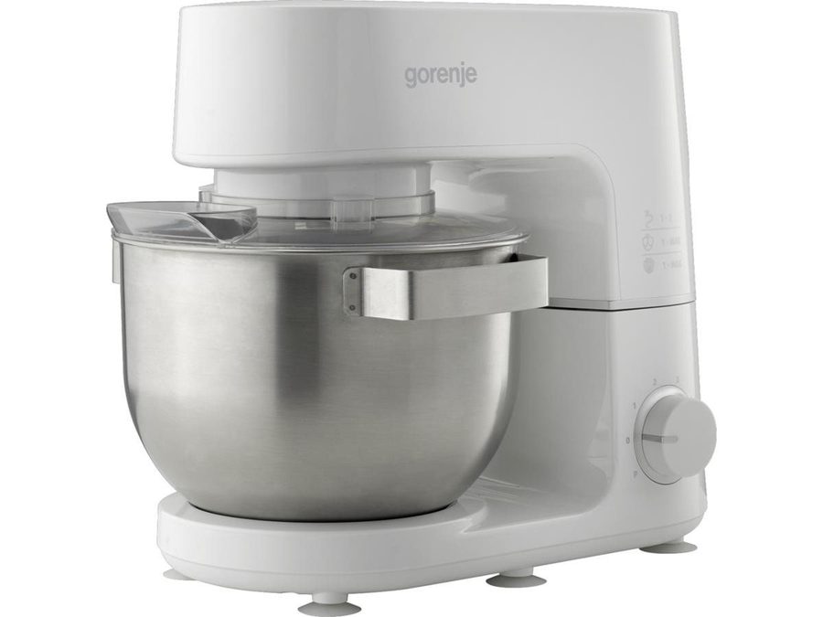 GORENJE Küchenmaschine MMC 800 CW, 800 W, 5 l Schüssel, 800 W, drei Aufsätze, 5 L Edelstahlschüssel von Gorenje