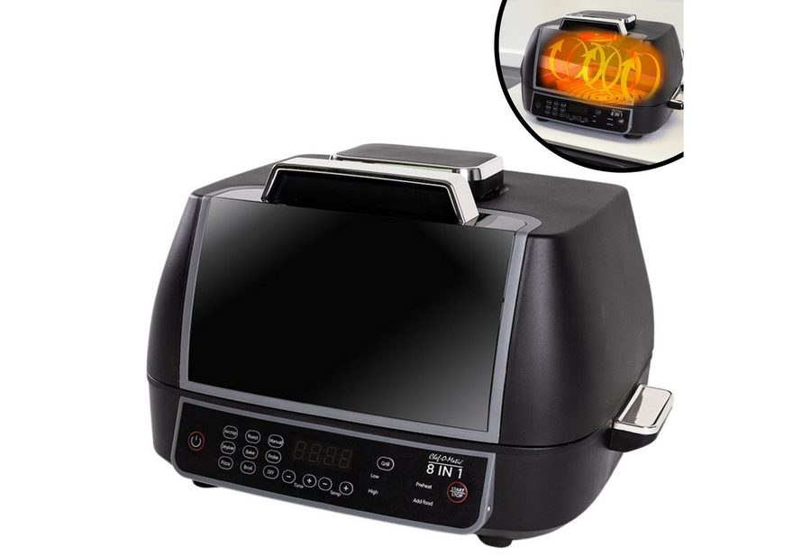 Best Direct® Heißluftfritteuse, 1500,00 W, Multikocher, Mini Backofen, Fritteuse, Heißluftofen, Indoor Grill Ofen von Best Direct®