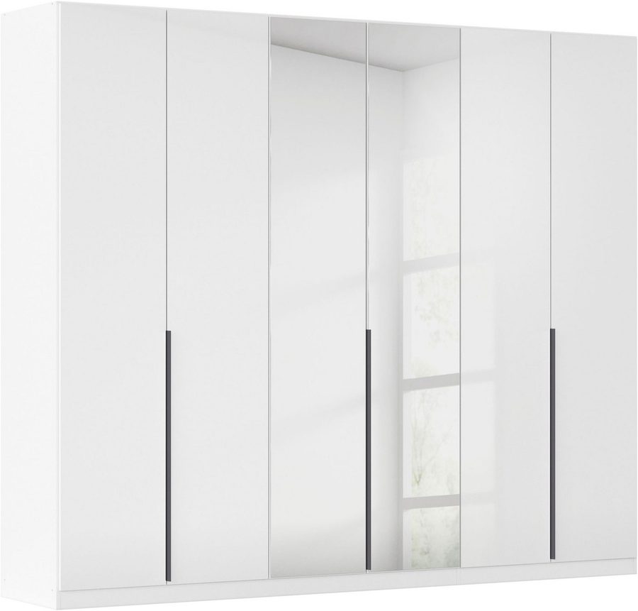 OTTO home Drehtürenschrank Kleiderschrank Schrank Garderobe AGORDO mit Dekor- oder Hochglanzfront (in zwei Griff-Farben, Breiten 91-405 cm) durchdachte Innenausstattung, in 8 Breiten und 2 Höhen MADE IN GERMANY