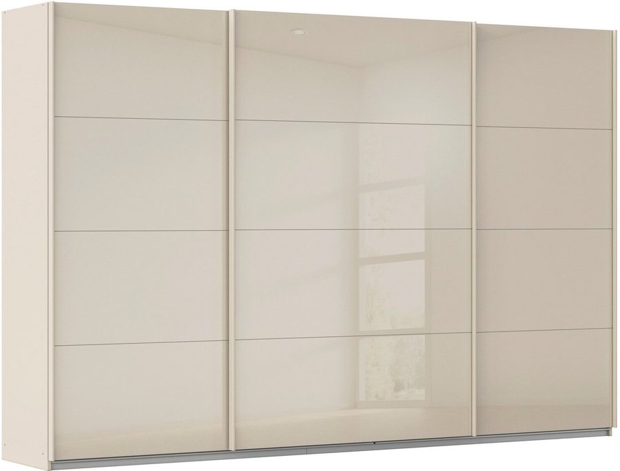 OTTO home Schwebetürenschrank Kleiderschrank Schrank Garderobe AGORDO mit Glasfront (Breiten 203/271/315/360 cm, Höhen 210/229 cm) durchdachte Innenausstattung, in 4 Breiten und 2 Höhen MADE IN GERMANY