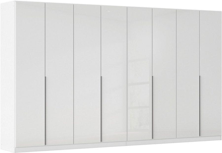 OTTO home Drehtürenschrank Kleiderschrank Kleiderschränke Schrank Garderobe AGORDO mit Glasfront (in zwei Griff-Farben, Breiten 91-405 cm) durchdachte Innenausstattung, in 8 Breiten und 2 Höhen MADE IN GERMANY