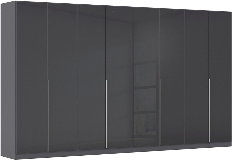 OTTO home Drehtürenschrank Kleiderschrank Kleiderschränke Schrank Garderobe AGORDO mit Glasfront (in zwei Griff-Farben, Breiten 91-405 cm) durchdachte Innenausstattung, in 8 Breiten und 2 Höhen MADE IN GERMANY