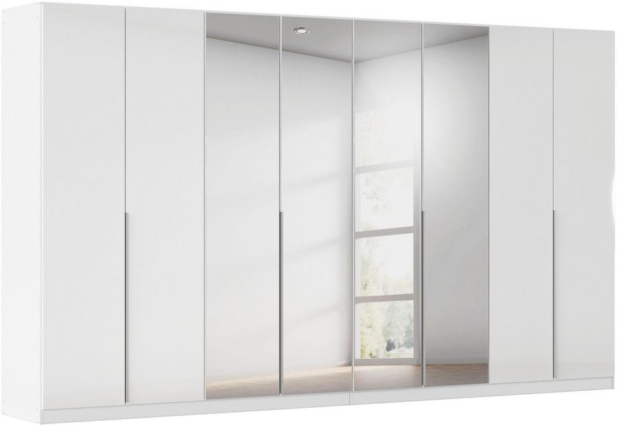 OTTO home Drehtürenschrank Kleiderschrank Schrank Garderobe AGORDO mit Dekor- oder Hochglanzfront (in zwei Griff-Farben, Breiten 91-405 cm) durchdachte Innenausstattung, in 8 Breiten und 2 Höhen MADE IN GERMANY