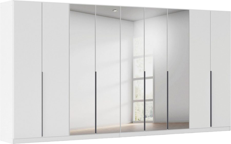 OTTO home Drehtürenschrank Kleiderschrank Schrank Garderobe AGORDO mit Dekor- oder Hochglanzfront (in zwei Griff-Farben, Breiten 91-405 cm) durchdachte Innenausstattung, in 8 Breiten und 2 Höhen MADE IN GERMANY