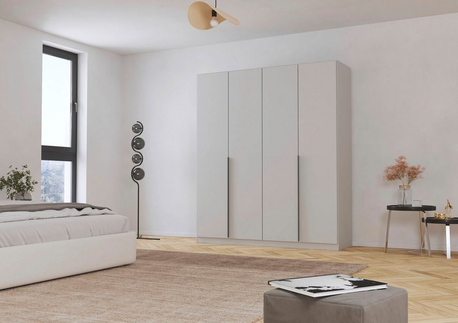 OTTO home Kleiderschrank Schrank Schlafzimmer Garderobe Stauraum AGORDO Front Dekor/Hochglanz (in zwei Griff-Farben, Breiten 91-405 cm, Dekor- oder Hochglanzfront) durchdachte Innenausstattung, in 8 Breiten und 2 Höhen MADE IN GERMANY von OTTO home