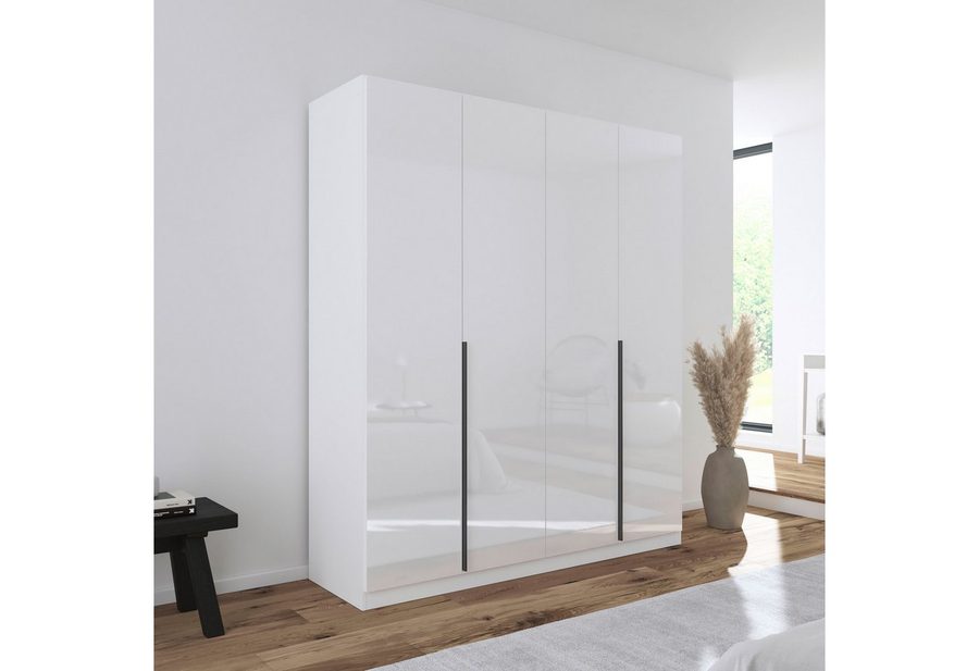 OTTO home Kleiderschrank Schrank Schlafzimmer Garderobe Stauraum AGORDO Front Dekor/Hochglanz (in zwei Griff-Farben, Breiten 91-405 cm, Dekor- oder Hochglanzfront) durchdachte Innenausstattung, in 8 Breiten und 2 Höhen MADE IN GERMANY von OTTO home