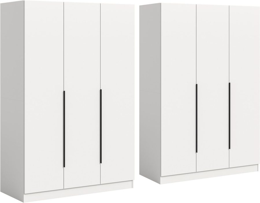 Home affaire Schrank-Set Skarde moderner Kleiderschrank Schlafzimmerschrank, (1-St., wähle deine beste Schrank Kombination), Skarde Kleiderschrank 240 cm, 2 Kleiderstangen und 8 Böden