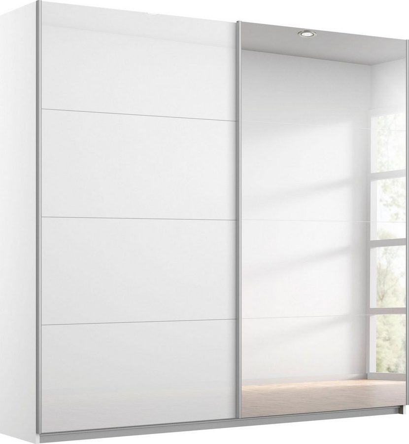 OTTO home Schwebetürenschrank Kleiderschrank Schrank Garderobe Schlafzimmerschrank THANOS (3 verschiedene Ausstattungen BASIC/CLASSIC/PREMIUM (inkl. SOFT-CLOSE) Optional mit Spiegel, Metall-Griffleisten alufarben MADE IN GERMANY