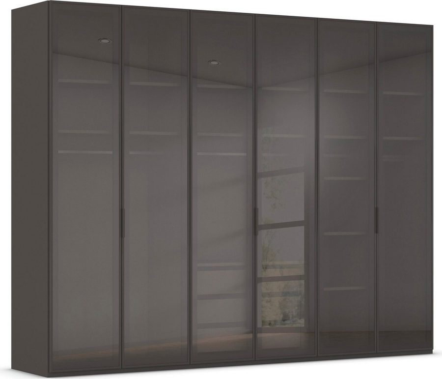 rauch Kleiderschrank Schrank Garderobe SKAT SHINE Breiten 151/201/251/301cm, Höhe 223/235cm (3 verschiedene Ausstattungen BASIC/CLASSIC/PREMIUM (inkl. SOFT-CLOSE) edle Schrankfront mit hochwertigen Glasrahmentüren MADE IN GERMANY