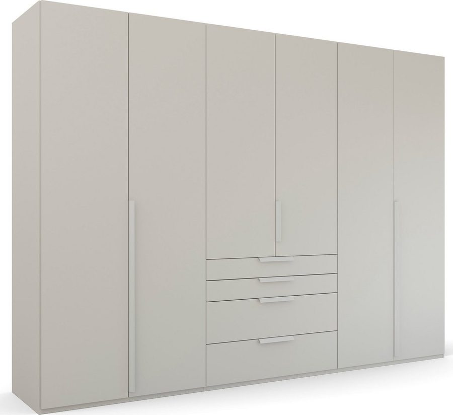 rauch Drehtürenschrank Kleiderschrank Schrank Garderobe Wäscheschrank PURISMA (in den Breiten 151/201/251/301 cm, inkl. SOFT-CLOSE-FUNKTION) mit Schubladen und umfangreichem Zubehör MADE IN GERMANY