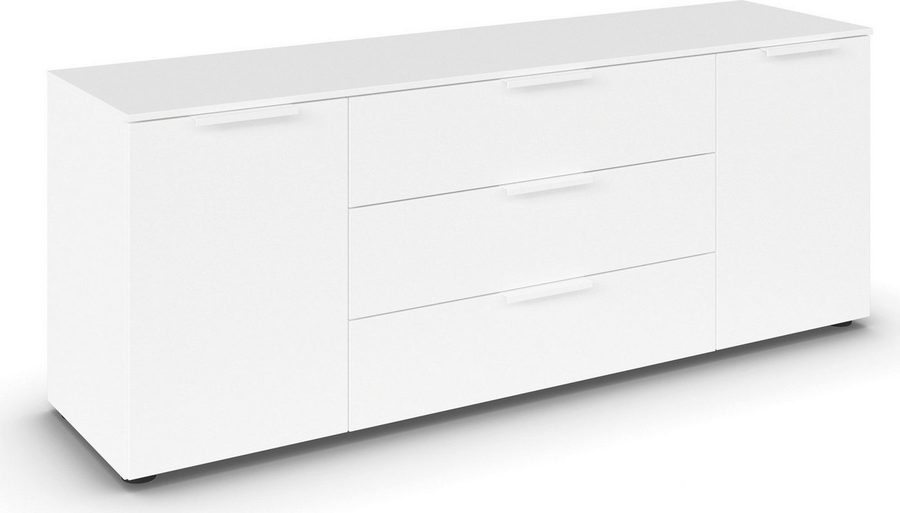 rauch Schubkastenkommode Kommode Türkommode Sideboard Kombikommode FLIPP (Breite 160 cm mit 2 Einlegeböden), 2-türig mit 3 Schubladen und Soft-Close-Funktion von Rauch