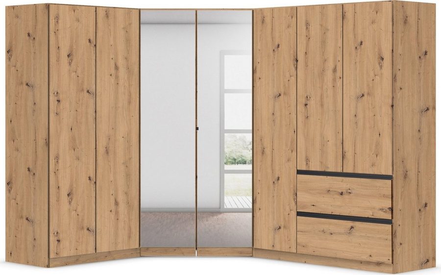 rauch Schrank-Set Kleiderschrank Schrank Garderobe Wäscheschrank COSTA Größe 208x253 cm, (Set, 3-St., in 3 Ausstattungen BASIC/CLASSIC/PREMIUM), viel Platz, grifflose Front und Push-to-Open Funktion MADE IN GERMANY