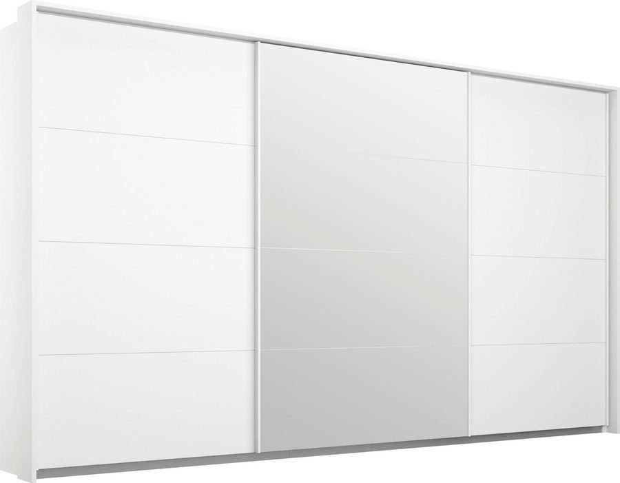 rauch Schwebetürenschrank Kleiderschrank Schrank Garderobe Schlafzimmerschrank Ankleide KEPAN (optional mit Beleuchtung, Breiten: 211-368 cm, Höhen 213/233 cm) inkl. Schubladeneinsatz und Passepartout MADE IN GERMANY