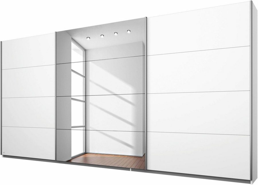 OTTO home Kleiderschrank Mehrzweckschrank Aktenschrank Möbel Mietswohnung Schlafzimmer DOBENE (erhältlich in Breite: 271 und 360 cm, Höhe: 210 cm) mit großen Spiegelelementen, inkl. Schubladeneinsatz MADE IN GERMANY