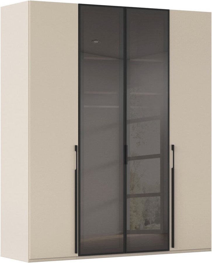 rauch Drehtürenschrank Schrank Garderobe SKAT SHINE Breiten 151/201/251/301cm, Höhe 223/235cm (3 verschiedene Ausstattungen BASIC/CLASSIC/PREMIUM (inkl. SOFT-CLOSE) edle Schrankfront mittig hochwertige Glasrahmentüren MADE IN GERMANY