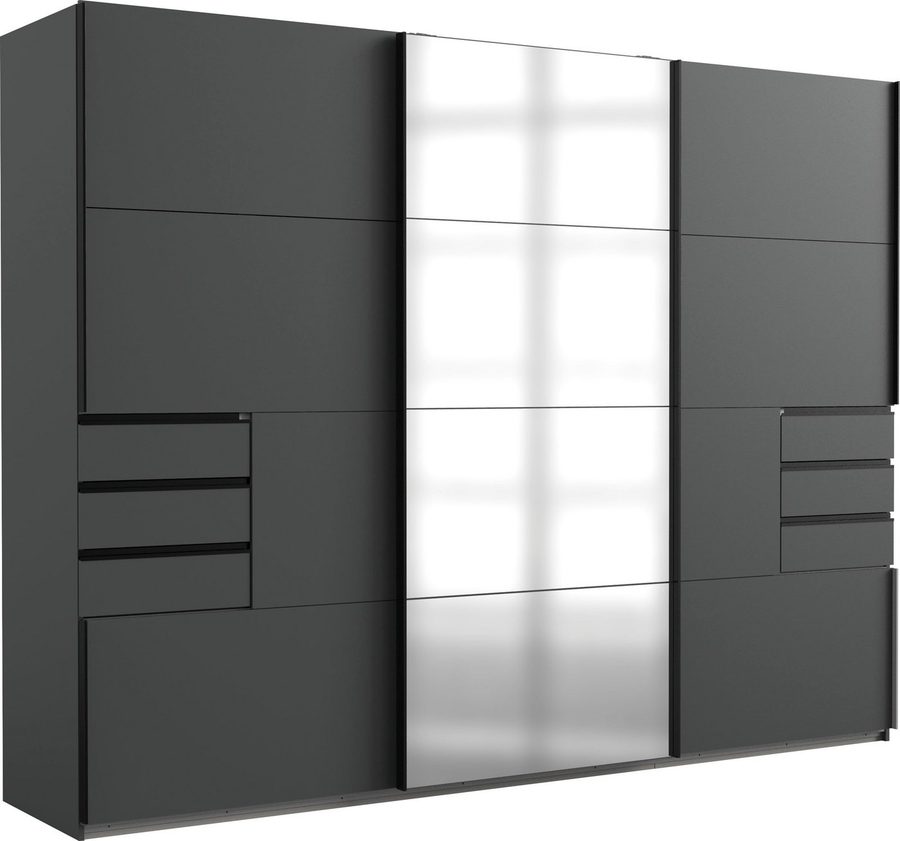 Wimex Schwebetürenschrank Saigon mit Spiegeltür, 3 Türen, 270cm breit