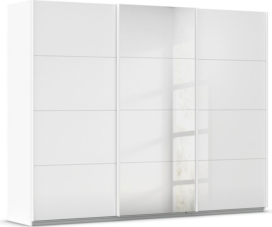 OTTO home Schwebetürenschrank Kleiderschrank Kleiderschränke Schrank Garderobe AGORDO mit Glasfront (Breiten 203/271/315/360 cm, Höhen 210/229 cm) durchdachte Innenausstattung, in 4 Breiten und 2 Höhen MADE IN GERMANY