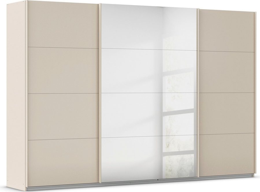 OTTO home Schwebetürenschrank Kleiderschrank Kleiderschränke Schrank Garderobe AGORDO mit Glasfront (Breiten 203/271/315/360 cm, Höhen 210/229 cm) durchdachte Innenausstattung, in 4 Breiten und 2 Höhen MADE IN GERMANY