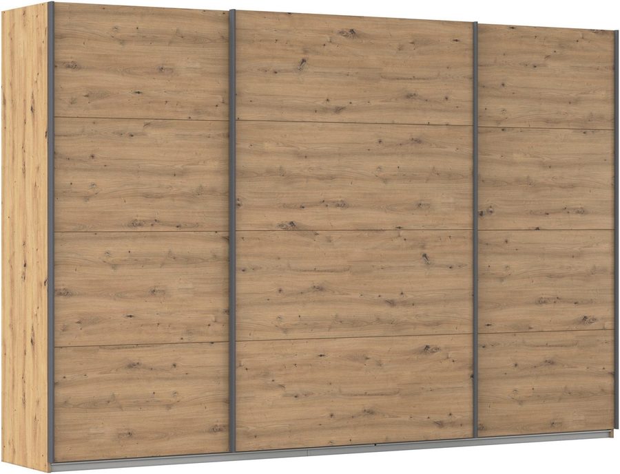 OTTO home Schwebetürenschrank Kleiderschrank Schrank Garderobe AGORDO mit Dekor- oder Hochglanzfront (Breiten 203/271/315/360 cm in drei Griff-Farben - NEU: Farbe SCHWARZ) durchdachte Innenausstattung, in 4 Breiten und 2 Höhen MADE IN GERMANY
