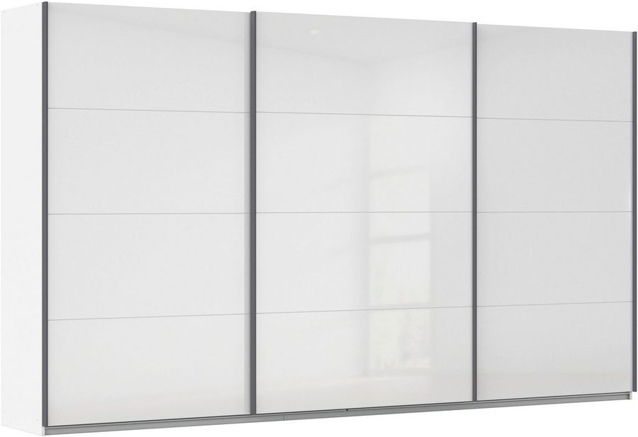 OTTO home Schwebetürenschrank Kleiderschrank Schrank Garderobe AGORDO mit Dekor- oder Hochglanzfront (Breiten 203/271/315/360 cm in drei Griff-Farben - NEU: Farbe SCHWARZ) durchdachte Innenausstattung, in 4 Breiten und 2 Höhen MADE IN GERMANY