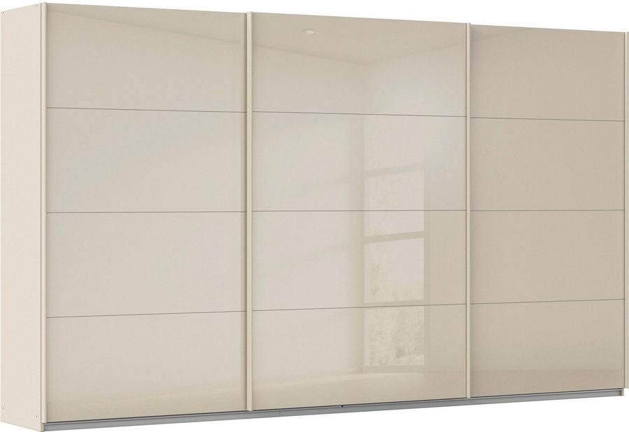 OTTO home Schwebetürenschrank Kleiderschrank Schrank Garderobe AGORDO mit Glasfront (Breiten 203/271/315/360 cm, Höhen 210/229 cm) durchdachte Innenausstattung, in 4 Breiten und 2 Höhen MADE IN GERMANY