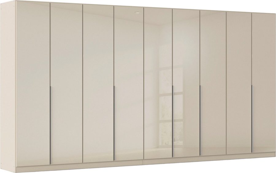 OTTO home Drehtürenschrank Kleiderschrank Kleiderschränke Schrank Garderobe AGORDO mit Glasfront (in zwei Griff-Farben, Breiten 91-405 cm) durchdachte Innenausstattung, in 8 Breiten und 2 Höhen MADE IN GERMANY