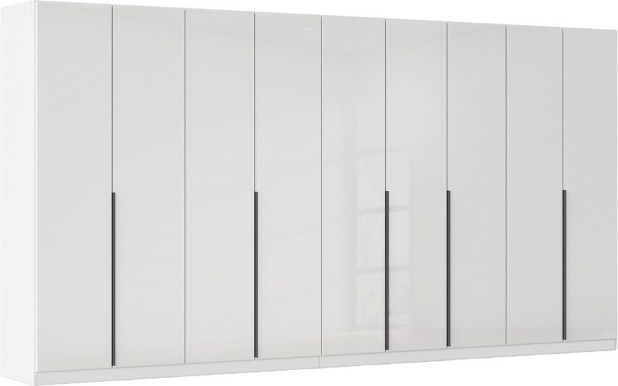 OTTO home Drehtürenschrank Kleiderschrank Kleiderschränke Schrank Garderobe AGORDO mit Glasfront (in zwei Griff-Farben, Breiten 91-405 cm) durchdachte Innenausstattung, in 8 Breiten und 2 Höhen MADE IN GERMANY